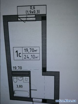 1-комнатная квартира, ст.м. Васильковская