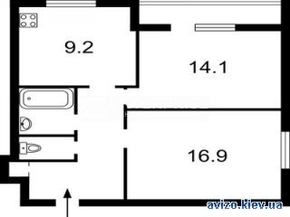Продам <a class='adt__geo' href='/nerukhomist/prodazh-kvartyr-budynkiv/kvartyry/kyiv-misto/q-2-кімнатні/'>2 кімнати</a>-комнатную квартиру, ст.м. Арсенальная