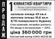 Продажа <a class="adt__geo" href="/nerukhomist/prodazh-kvartyr-budynkiv/kvartyry/kyivska-oblast/q-1-кімнатні/">1 кімната</a>-комнатной квартиры, Софиевская Борщаговка