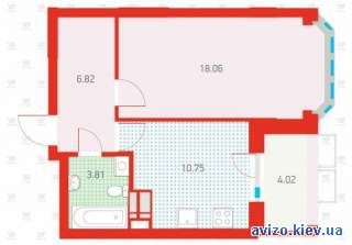 Продаж 1-к квартири метро Червоний хутір