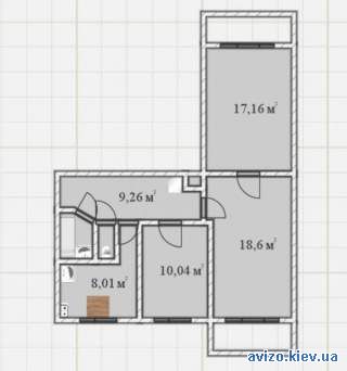 3-комнатная квартира. Пешком 5 минут метро Левобережная