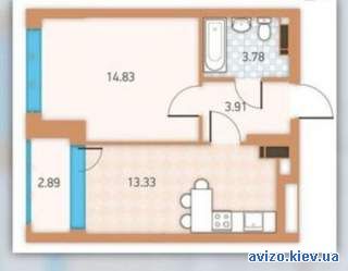 1к квартира ЖК Twin house