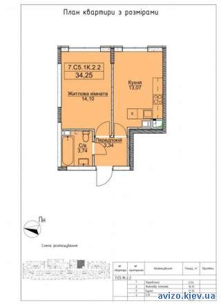 1к квартира купить в Бучи