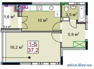 Квартира в готовом доме. Рядом Киев
