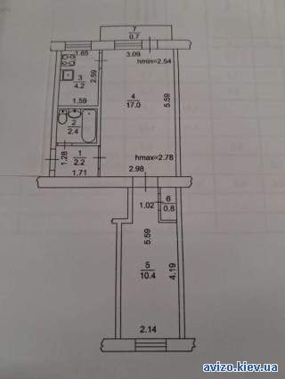 1012368 продаж 2-к квартира Київ, Голосіївський, 56000 $