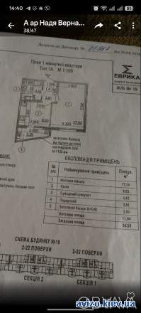 Продам 1-комнатную кв Глушкова 19, м. Теремки